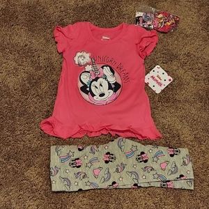 NWT Minnie Mouse Unicorn set.